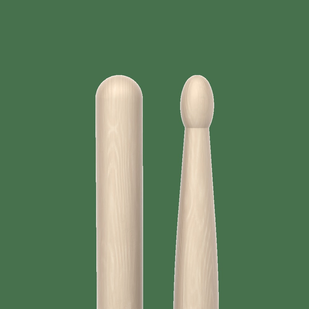 Classic Forward 2B Raw Hickory Drumstick, Oval Wood Tip