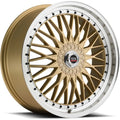 Spec-1 Wheels SP-3 Gold w/ Machined Lip 20x7.5 | 4x100/4x114.3 (SP3S-20752338GML)