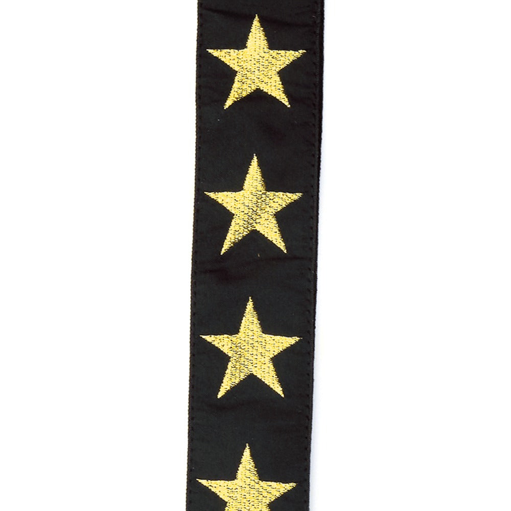 Woven Guitar Strap, Gold Star