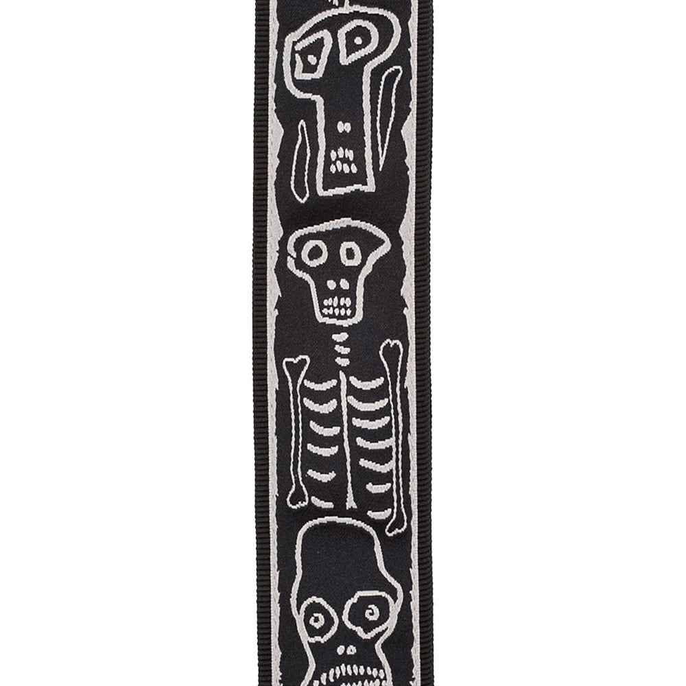 Joe Satriani Planet Lock Guitar Strap, Skull N Bones