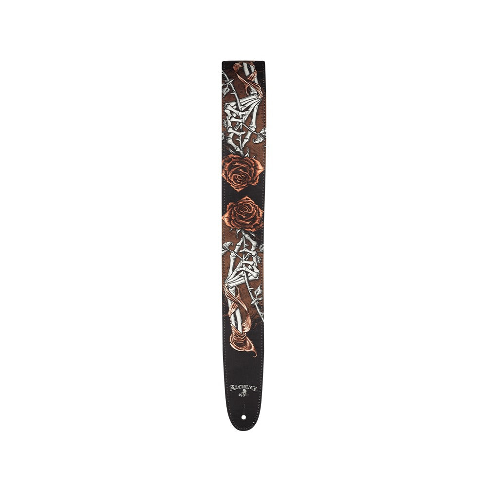 Alchemy Leather Guitar Strap, Cryptorosa