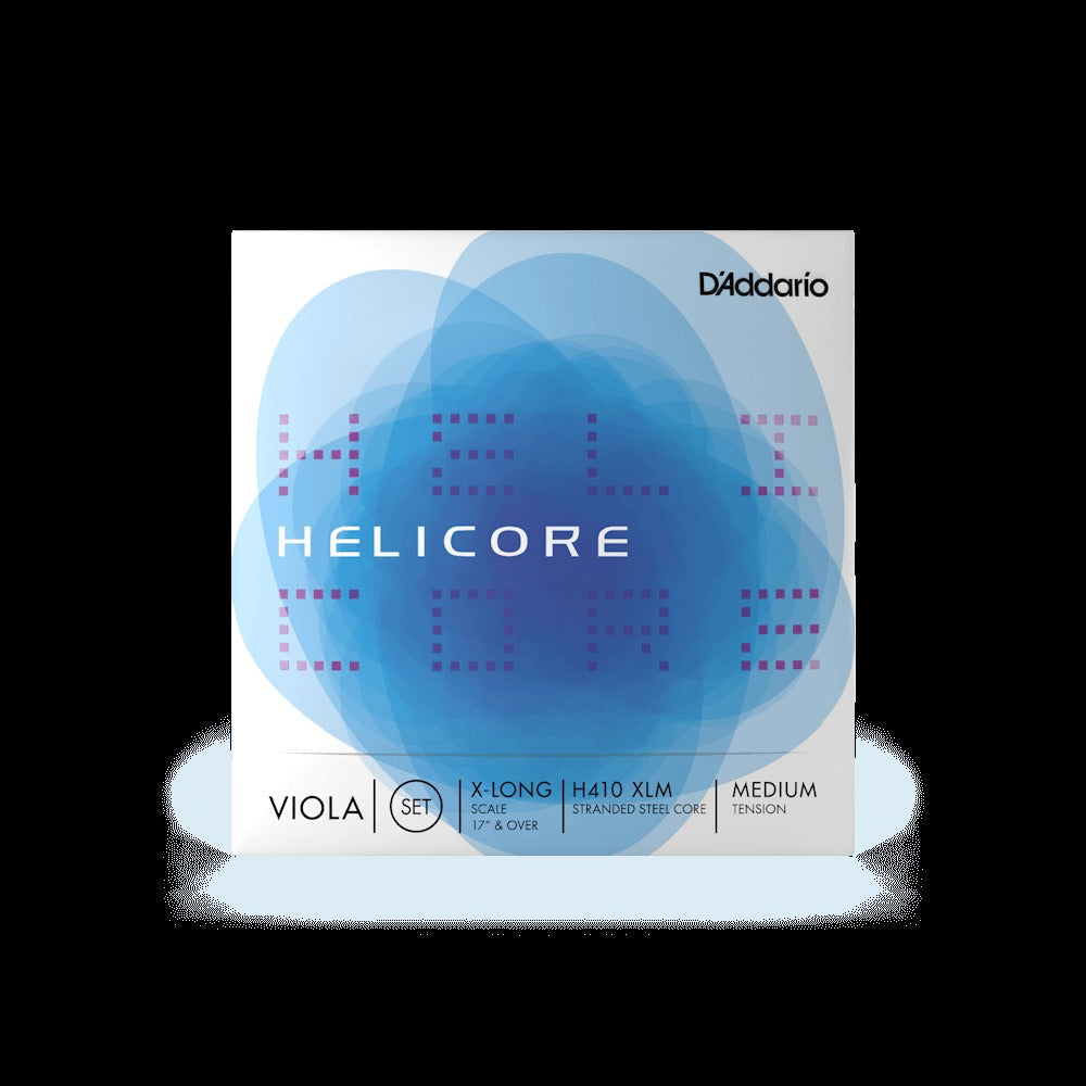 Helicore Viola String Set, Extra Long Scale, Medium Tension
