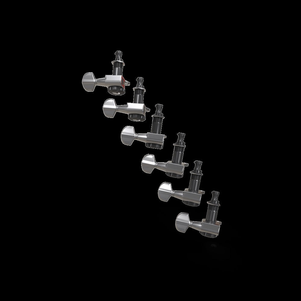 Auto-Trim Locking Tuning Machines, 6 in-line