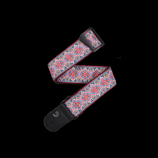 Eco Persian Woven Guitar Strap, White