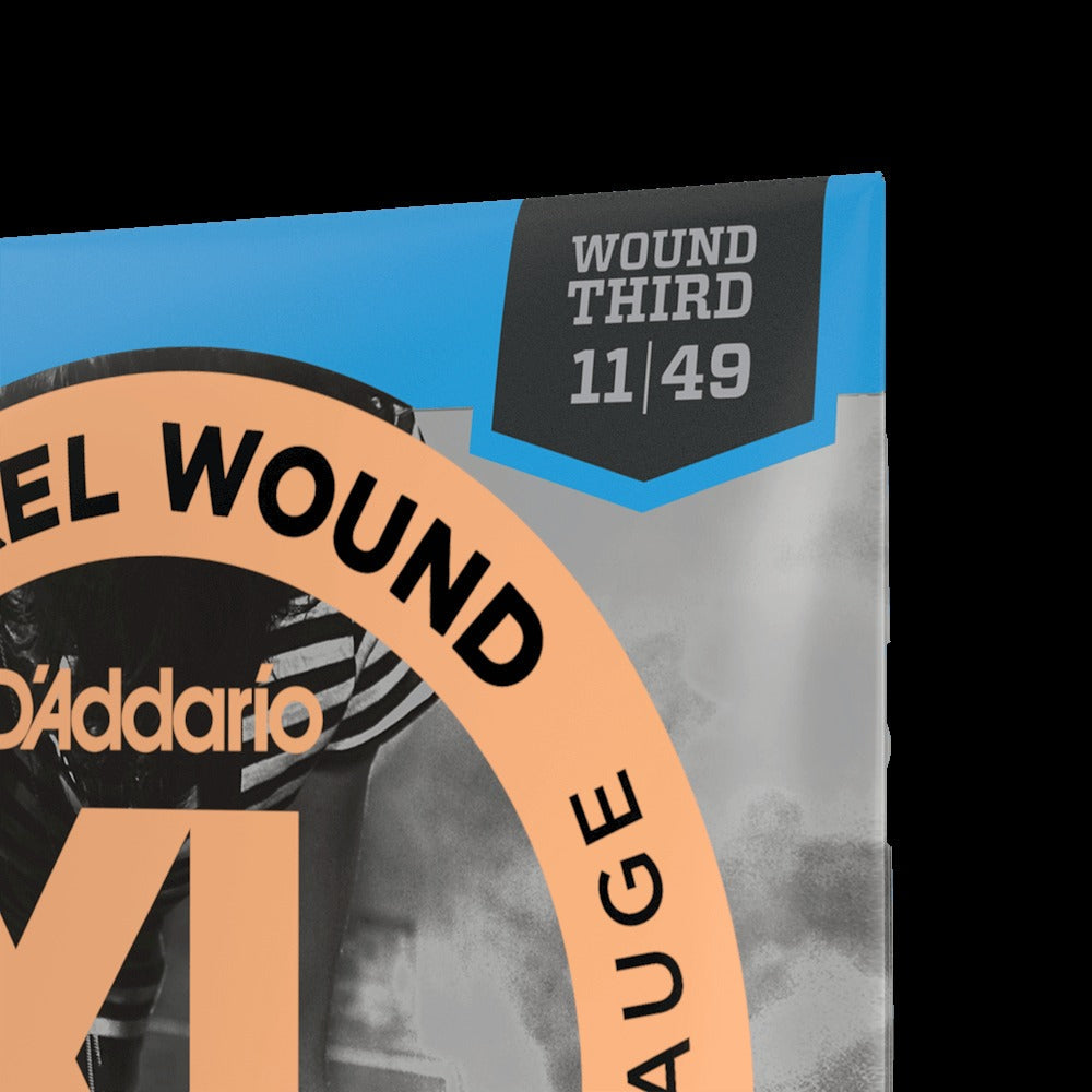11-49 Medium Wound Third, XL Nickel Electric Guitar Strings