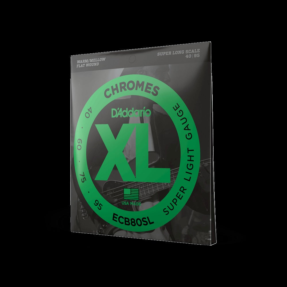 40-95 Super Light, Super Long Scale, XL Chromes Bass Strings