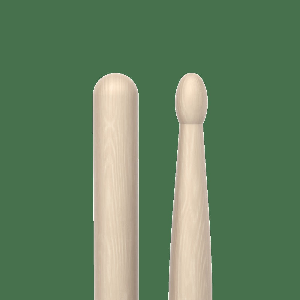 Classic Forward 5B Raw Hickory Drumstick, Oval Wood Tip