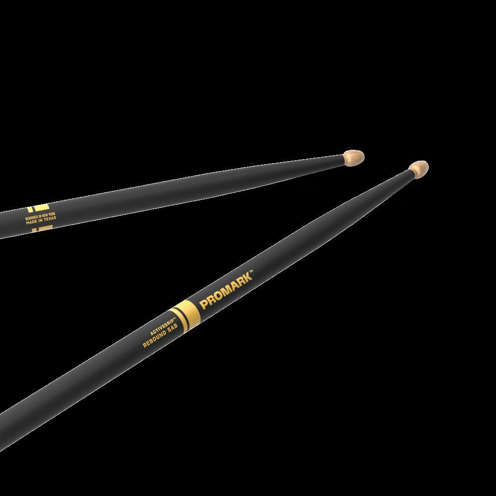 Rebound 5AB ActiveGrip Hickory Drumstick, Acorn Wood Tip