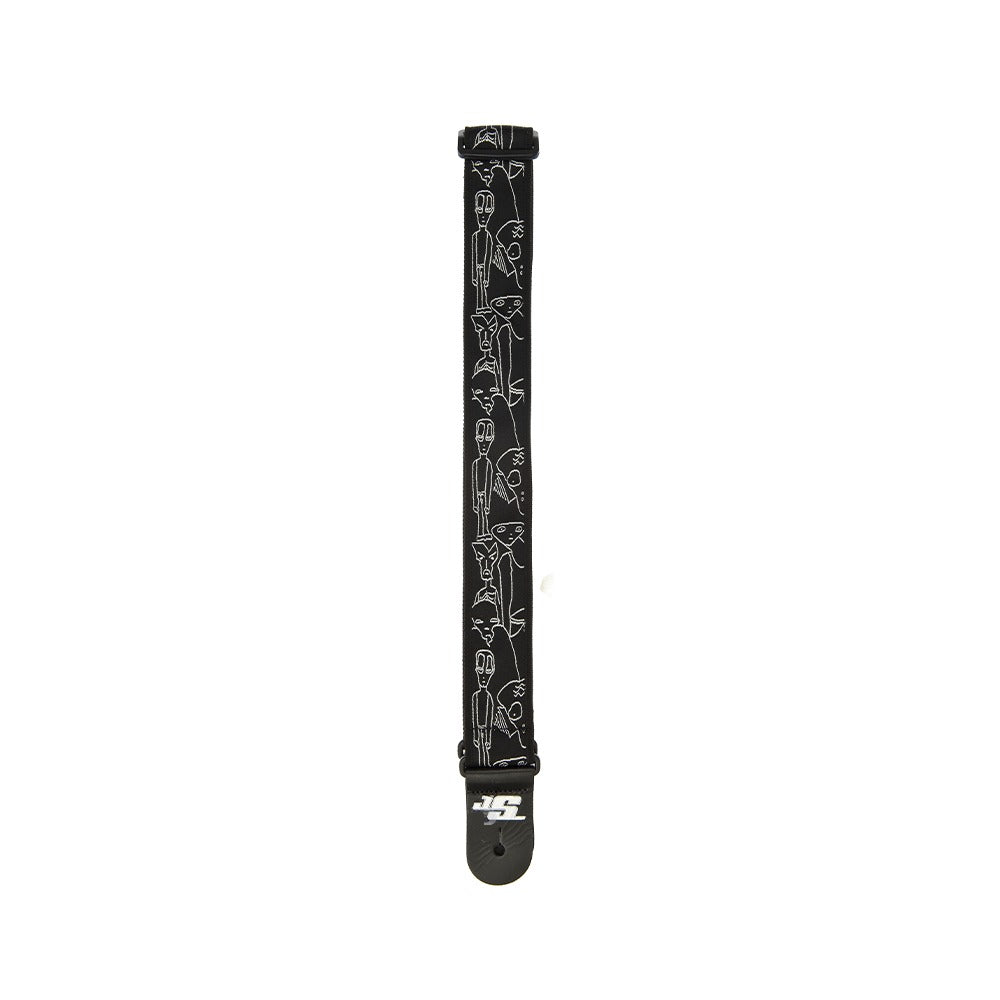 Joe Satriani Guitar Strap, Silver Sketches