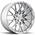Versus Racing VS442 Silver w/Machined Spoke Faces and Outer Lip Ring 18x8.5 | 5x114.3 (VS44218855114+40SMF)