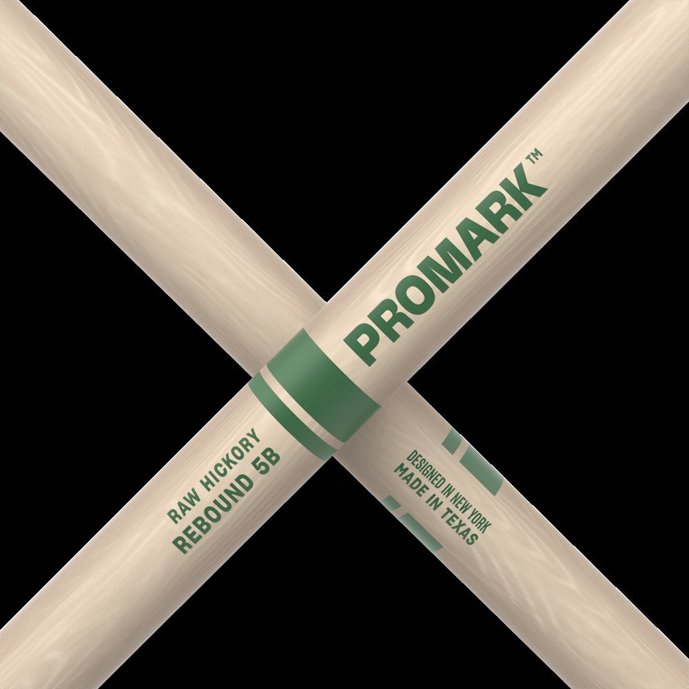 Rebound 5B Raw Hickory Drumstick, Acorn Wood Tip