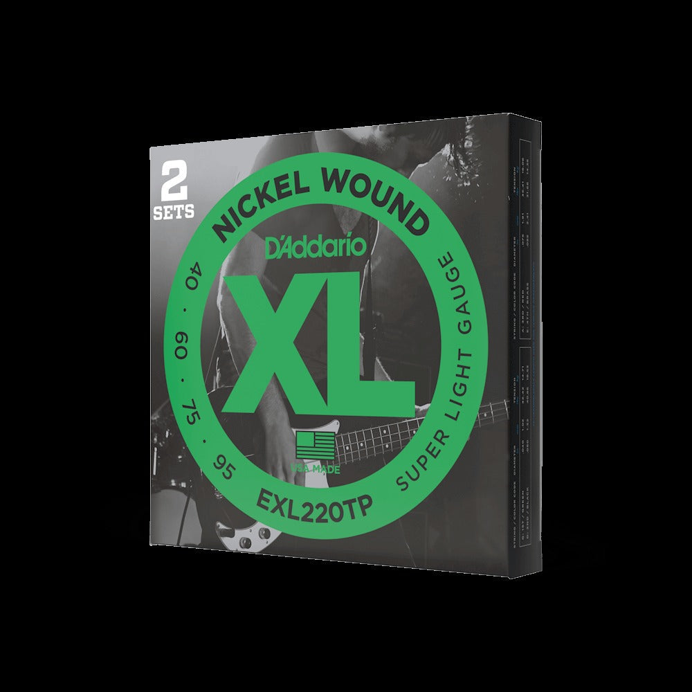 40-95 Super Light, Long Scale, XL Nickel Bass Strings