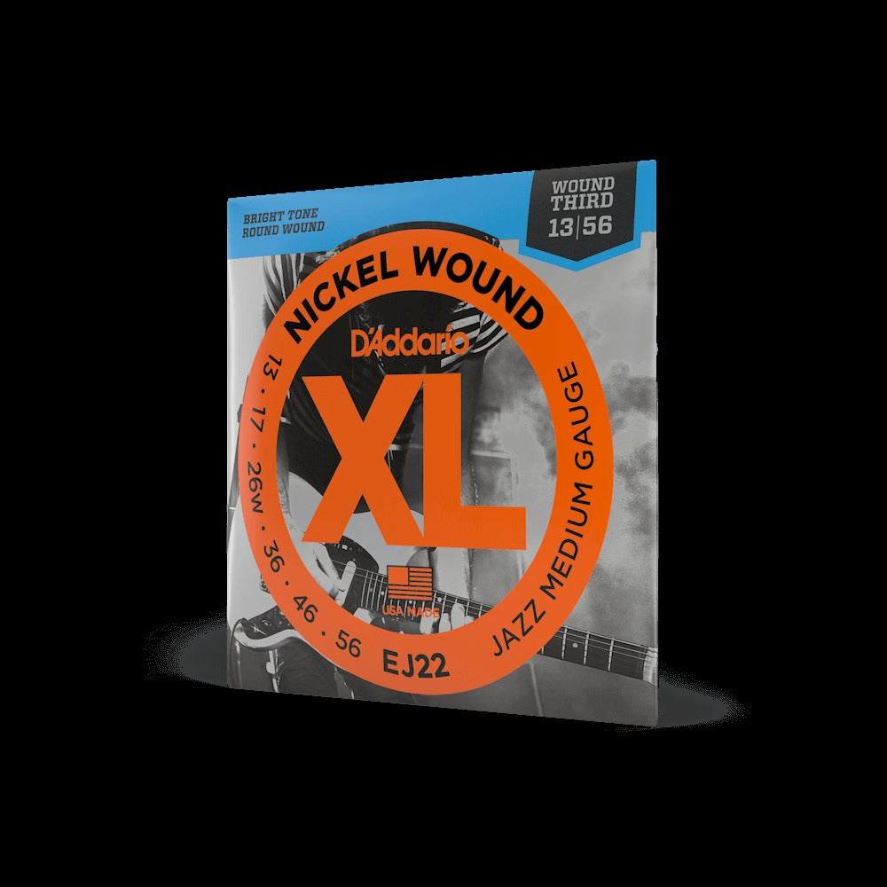 13-56 Jazz Medium, XL Nickel Electric Guitar Strings