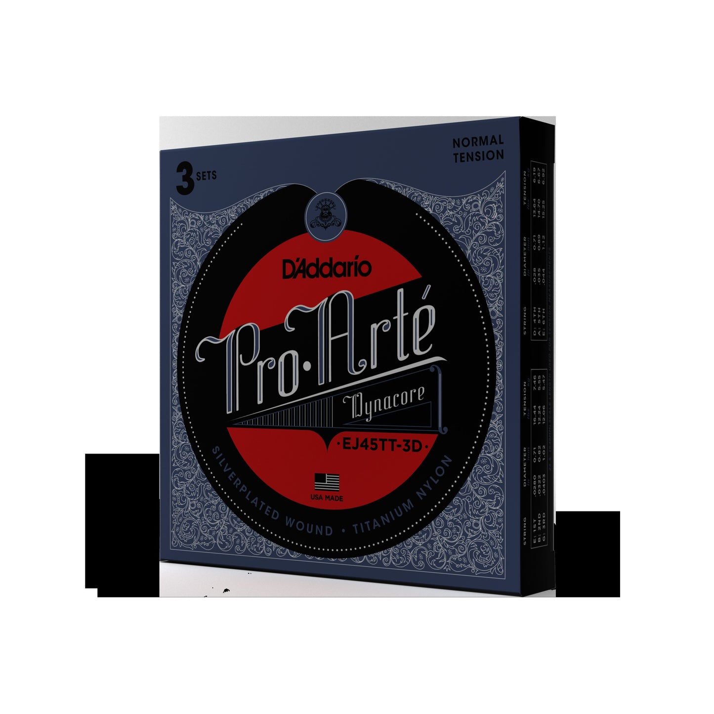 Normal Tension, Pro-Arté Dynacore Classical Guitar Strings