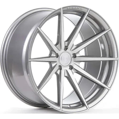 Rohana Wheels RFX1 Silver w/ Brushed Machined Spoke Faces 20x8.5 | 5x114.3 (RFX120855114BT40)