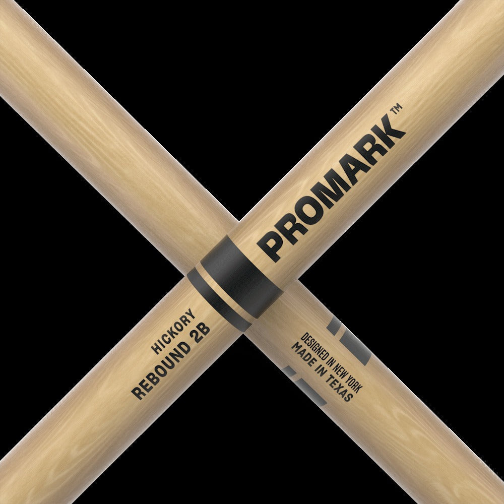 Rebound 2B Hickory Drumstick, Oval Nylon Tip