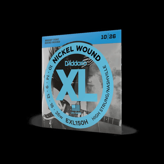 10-26 High Strung/Nashville Tuning, XL Nickel Electric Guitar Strings