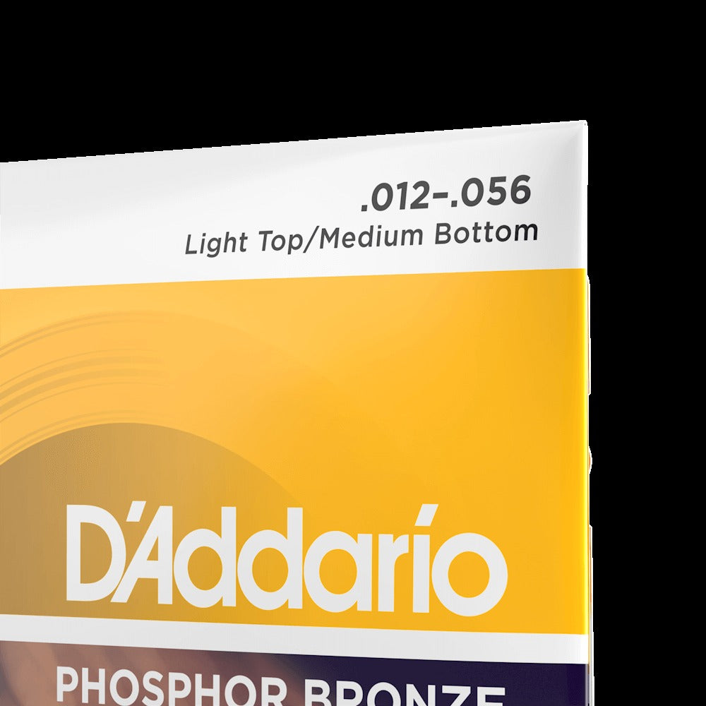 12-56 Light Top/Medium Bottom Bluegrass, Phosphor Bronze Acoustic Guitar Strings