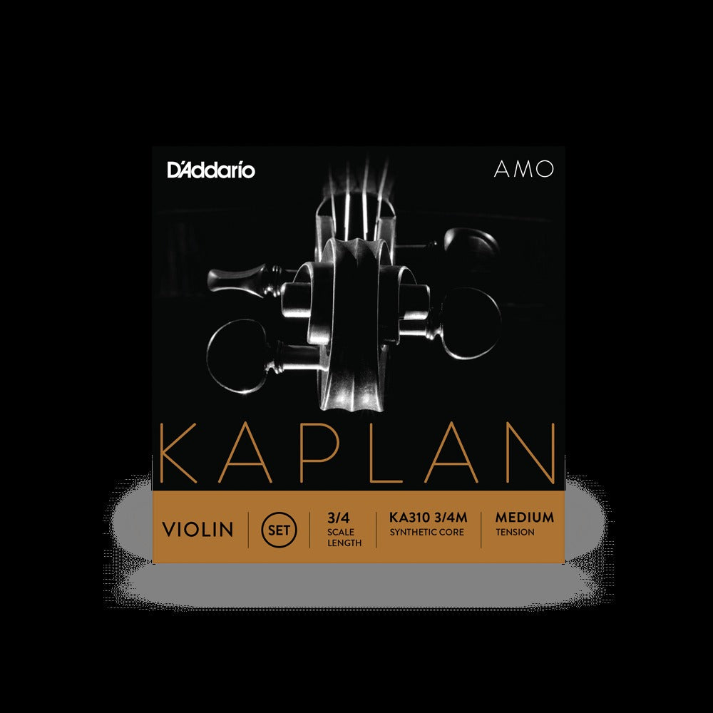Kaplan Amo Violin String Set, 3/4 Scale, Medium Tension