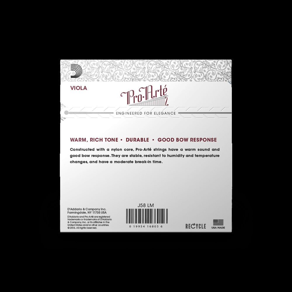 Pro-Arté Viola String Set, Long Scale, Medium Tension