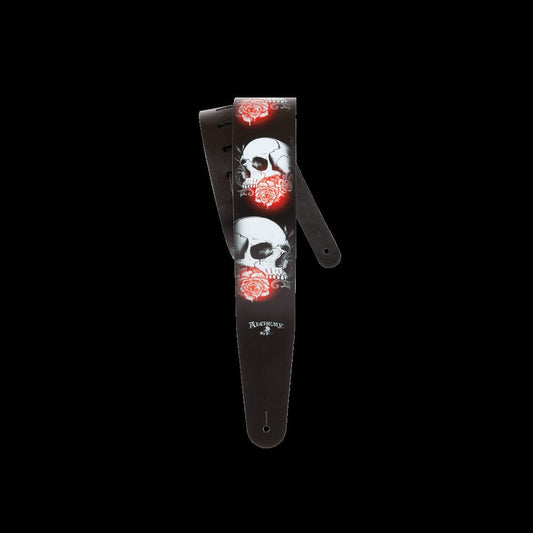 Alchemy Leather Guitar Strap, Definitely Dead