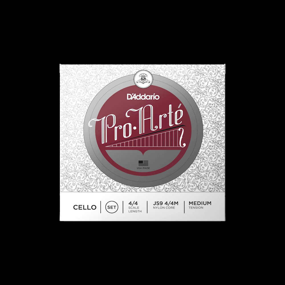 Pro-Arté Cello String Set, 4/4 Scale, Medium Tension