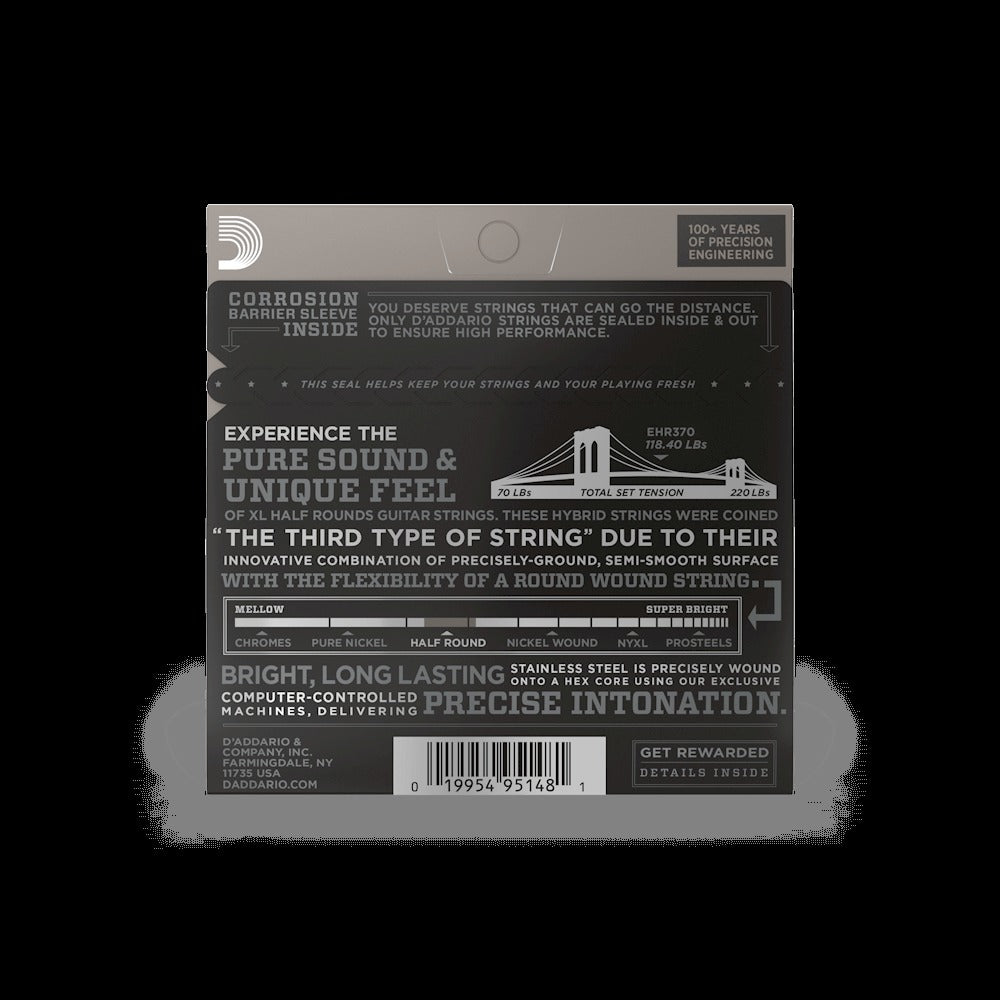 11-49 Medium, XL Half Rounds Electric Guitar Strings