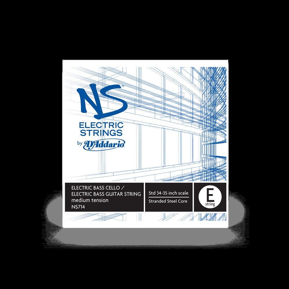 NS Electric Bass/Cello String Set, 4/4 Scale, Medium Tension