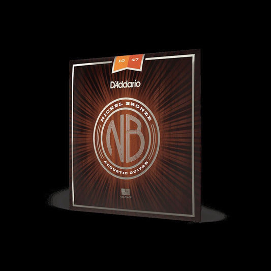 10-47 Extra Light, Nickel Bronze Acoustic Guitar Strings