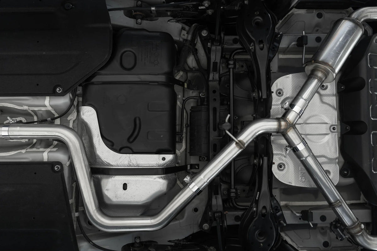 MBRP Dual Outlet 3in Cat Back Exhaust - CF Tips | 2022+ Hyundai Elantra N 2.0L Turbo (S47103CF)