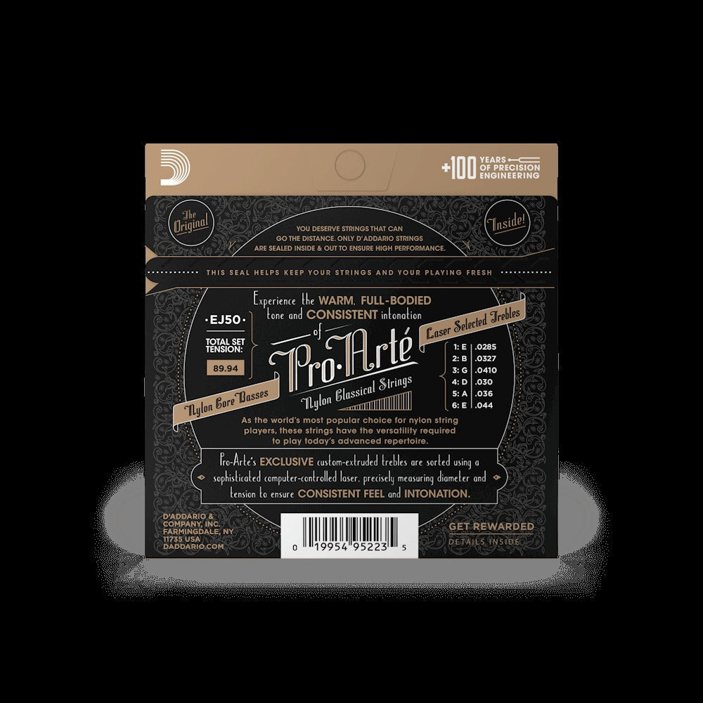 Hard Tension, Pro-Arté Black Nylon Classical Guitar Strings