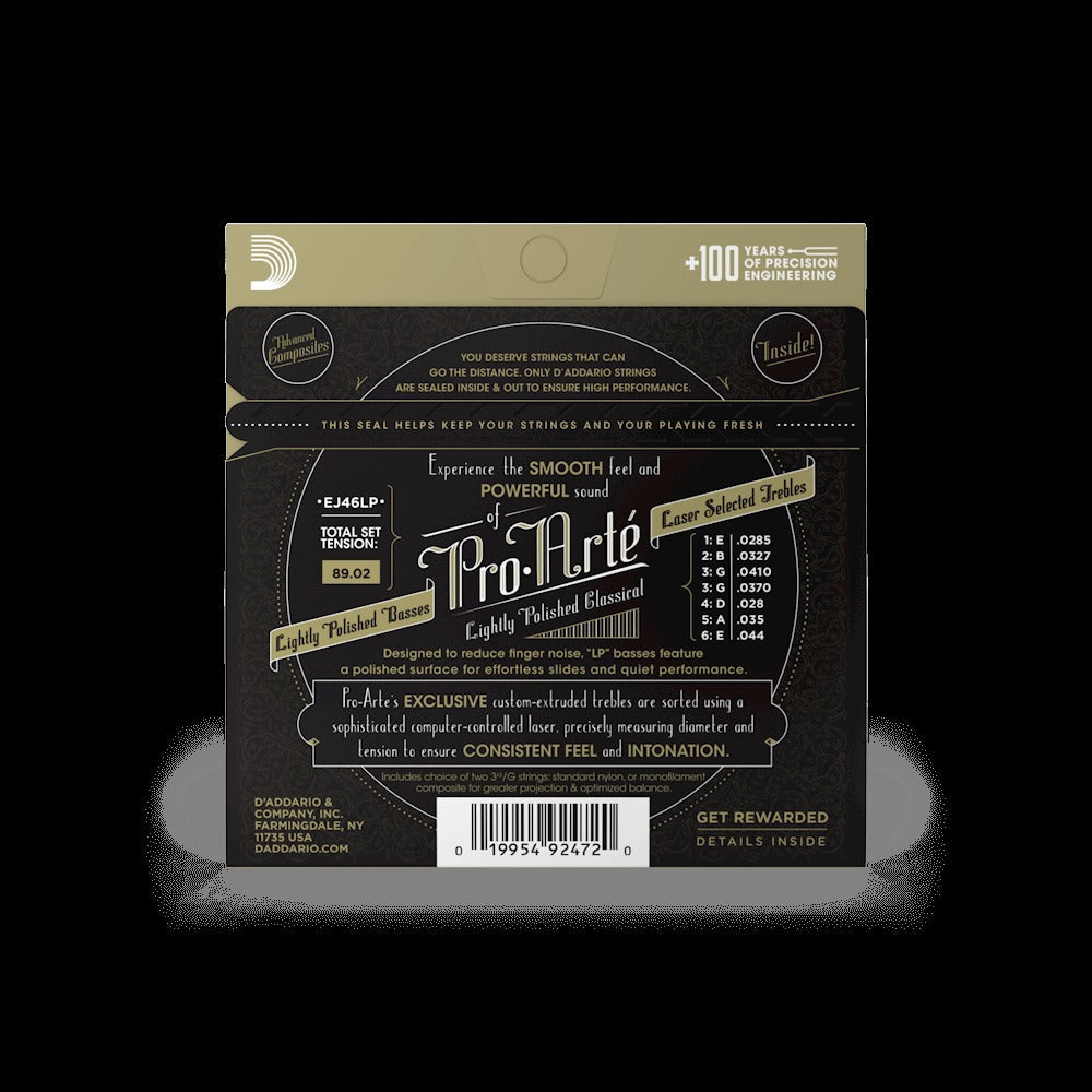 Hard Tension, Pro-Arté Lightly Polished Composite Classical Guitar Strings