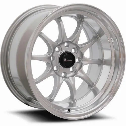 Vors Wheels TR3 Silver w/ Machined Lip 15x8 | 4x100/4x114.3 (TR0315808H0S)
