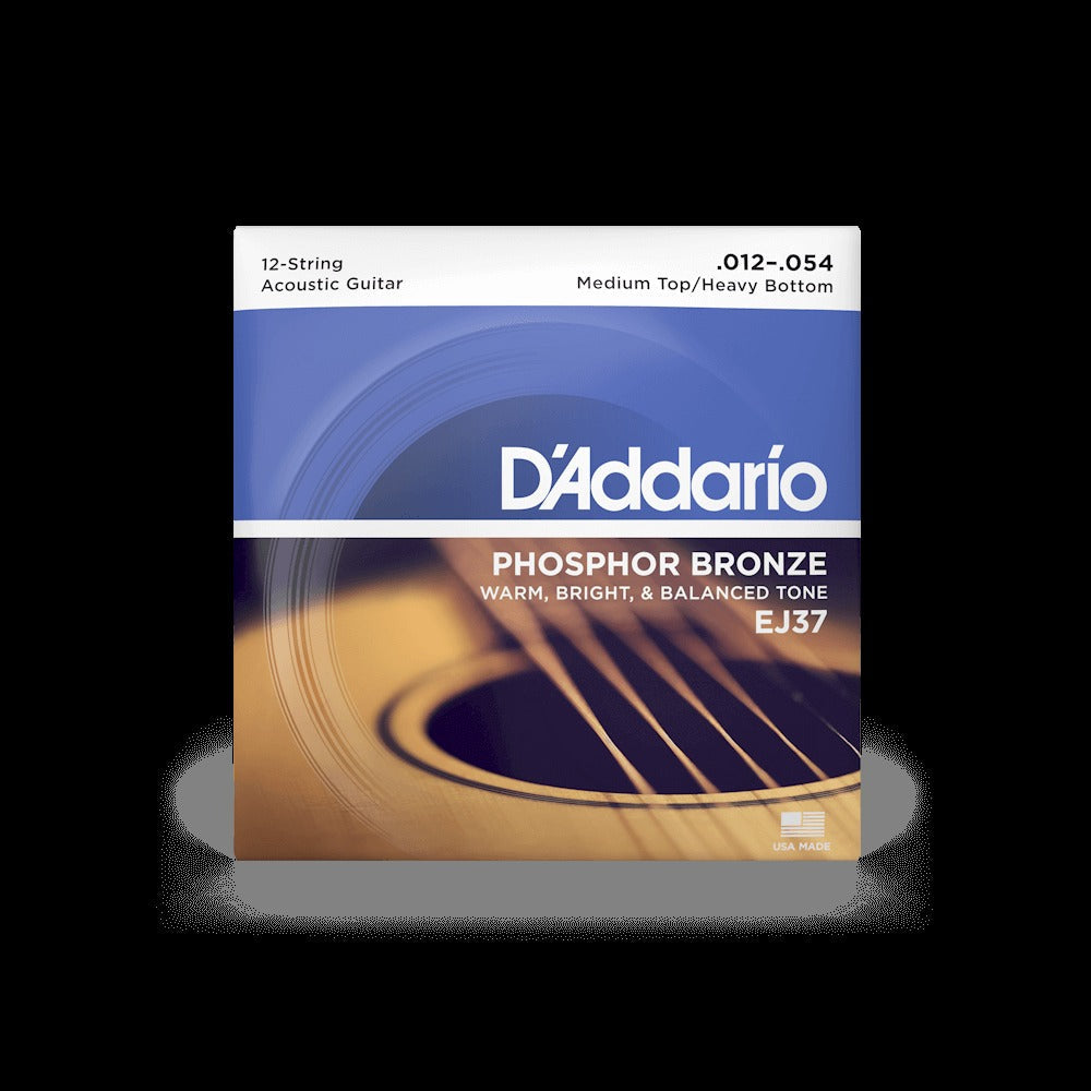 12-54 Medium Top/Heavy Bottom 12-String, Phosphor Bronze Acoustic Guitar Strings