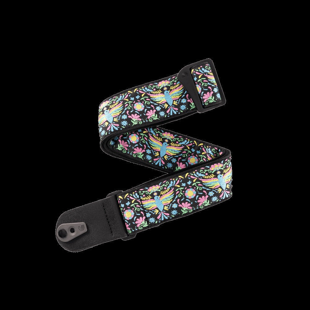 Pad Lock Woven Guitar Strap, Phoenix Dream
