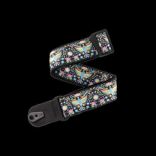 Pad Lock Woven Guitar Strap, Phoenix Dream