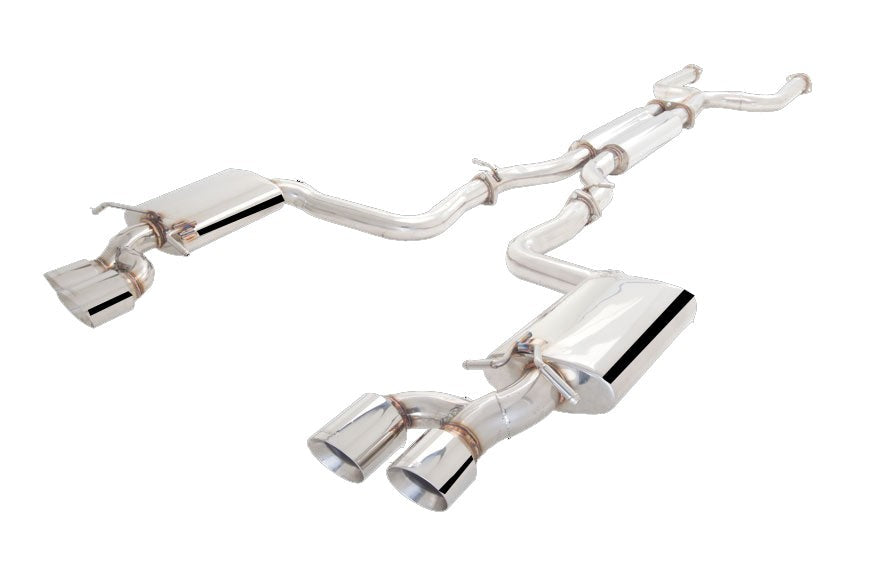 XForce Stainless Steel Twin 3" Cat-Back System. | 2008-2014 Mercedes Benz C63 AMG W204 (ES-C63-CBS)
