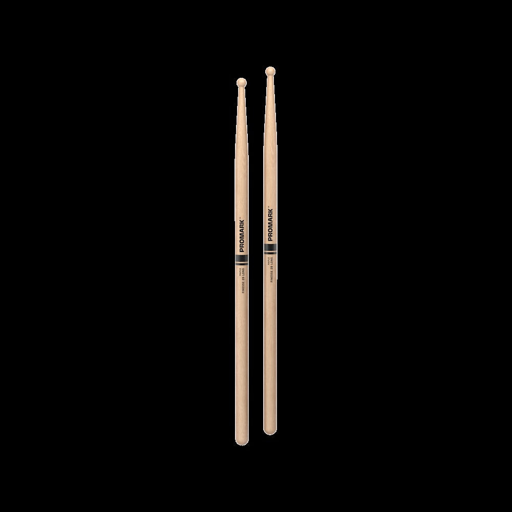 Finesse 2B Long Maple Drumstick, Small Round Wood Tip