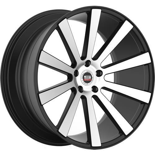 Spec-1 Wheels SPL-202 Gloss Black w/ Machined Spoke Faces 20x9 | 5x120 (SPL20220901832GBB)