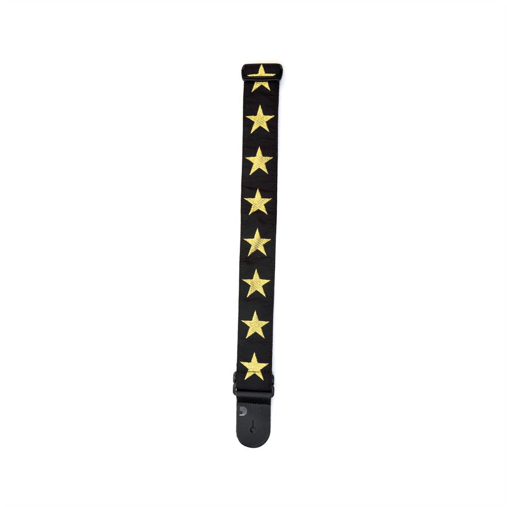 Woven Guitar Strap, Gold Star