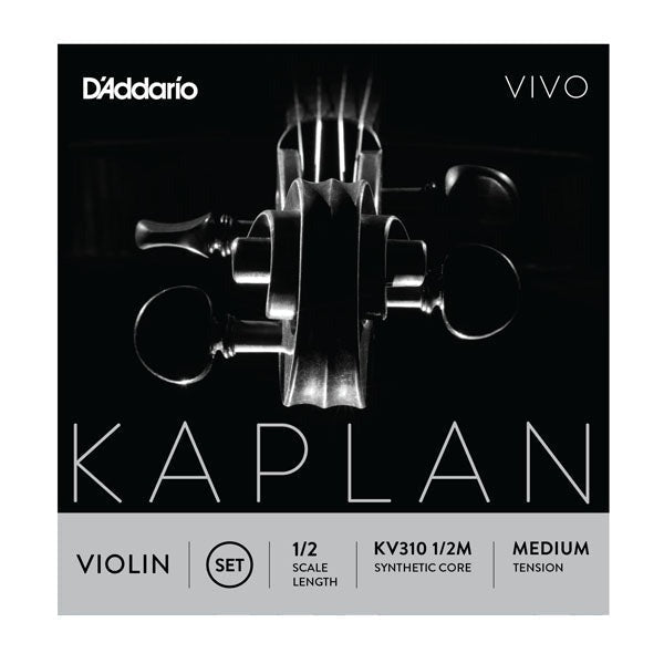 Kaplan Vivo Violin String Set, 1/2 Scale, Medium Tension