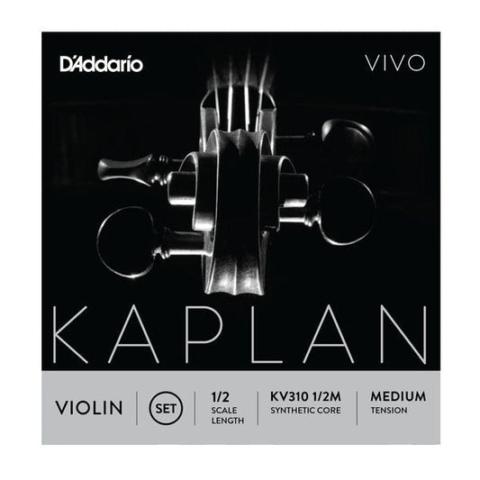 Kaplan Vivo Violin String Set, 1/2 Scale, Medium Tension