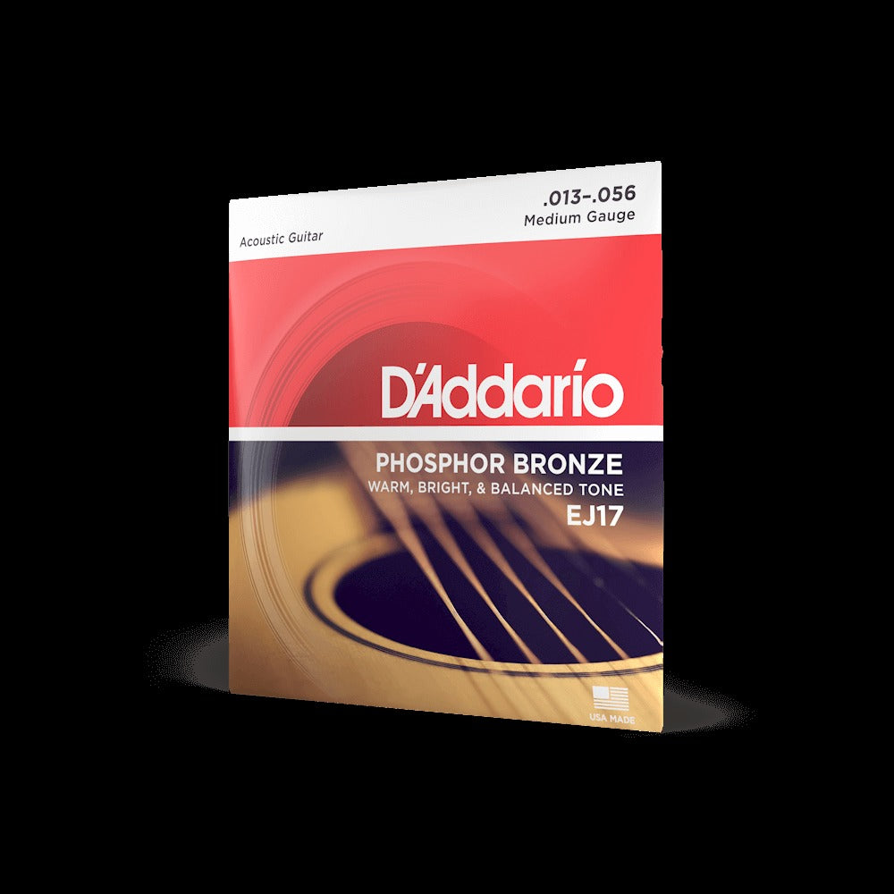 13-56 Medium, Phosphor Bronze Acoustic Guitar Strings