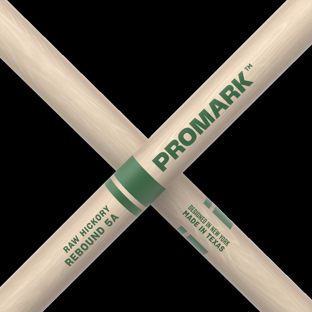 Rebound 5A Raw Hickory Drumstick, Acorn Wood Tip