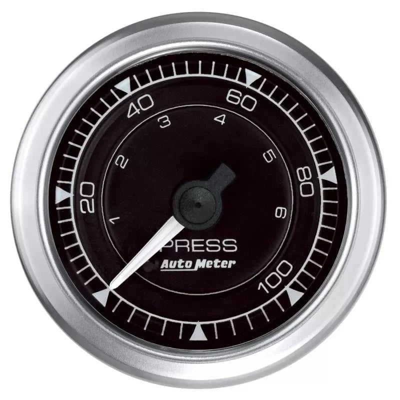 Autometer 2-1/16" 0-100 PSI Oil Pressure Gauge Chrono | Universal (8121)