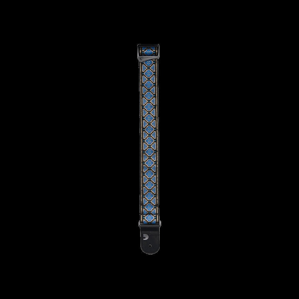 Eco Woven Guitar Strap, Blue & Gold