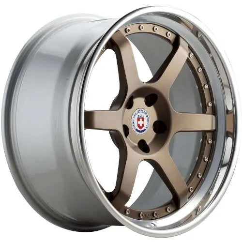 HRE Performance Wheels C106 Satin Bronze Center w/ Polished Clear Outer & Gloss Silver Inner 20x9 | 5x120 (C106-20951203503SB)