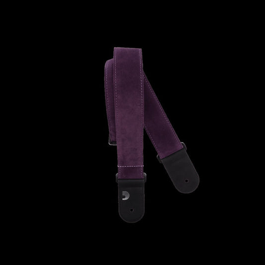 Suede Guitar Strap, Purple