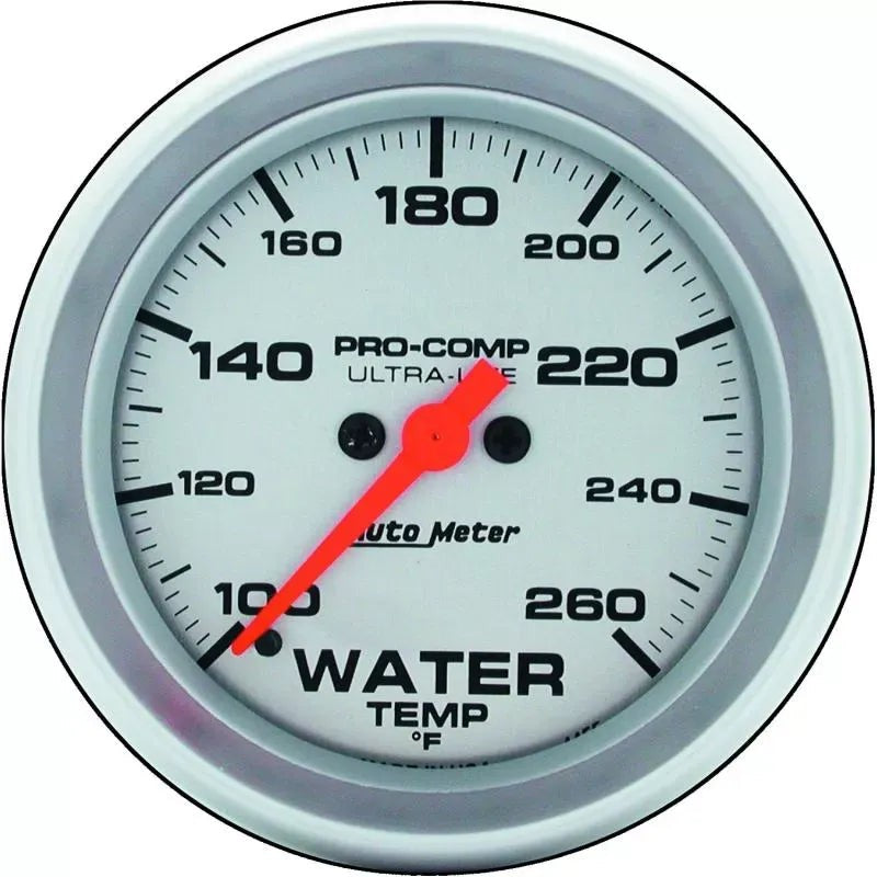 Autometer 2-5/8" 100-260 °F Water Temperature Gauge ULTRA-LITE | Universal (4455)