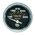 Autometer 2-1/16" 140-300 °F Oil Temperature Gauge Carbon Fiber | Universal (4748)